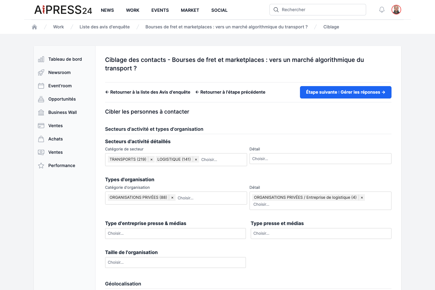 The expert-targeting step